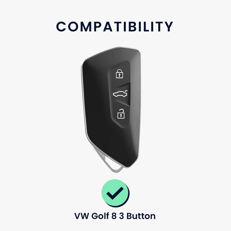 kwmobile Carcasa Compatible con Llavero de VW Golf 8 Llave