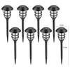 Solpex 8 Pack Solar Lights Outdoor, Warm White Solar Landscape