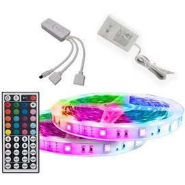 WBM Smart 32.8 Ft. LED Strip Lights for Home, Kitchen, Room, Bedroom, Bar with 44 Keys IR Remote Control