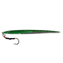 EatMyTackle Lead Fish Vertical Jig | Deep Drop Saltwater Lure (Green)