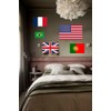 EUIOSFDC Decal in Multiple Sizes Korea Flag Sticker 3 Sheets