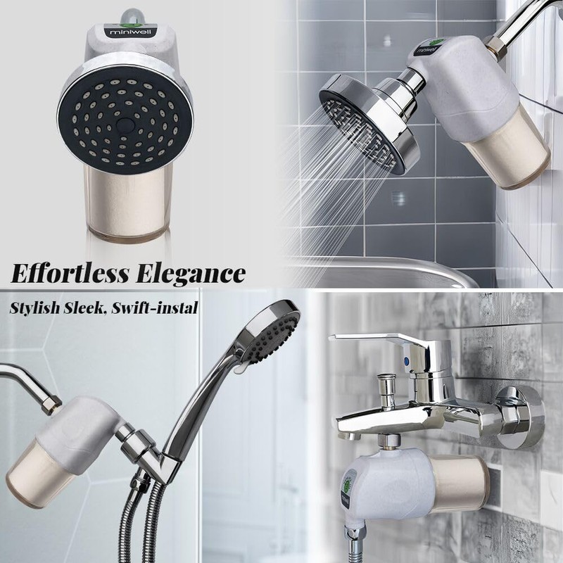 Miniwell Shower Filter System - Purify Water, Reduce Hard Water
