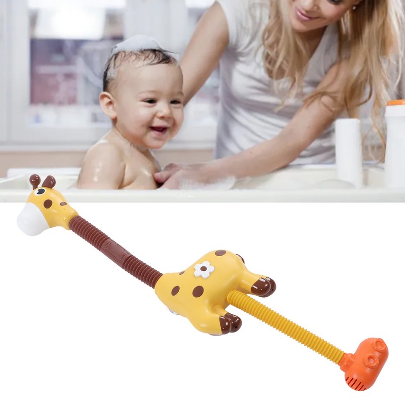 Baby Bath Toys with Shower Head Angle Adjustable Animal Shape