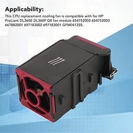 Enfriador de CPU, Ventilador de Refrigeración de CPU Compatible con ProLiant DL360 G8 DL360E G8 DL360P G8 Módulo de Ventilador 654752002 654752003 667882001 697183002 697183001