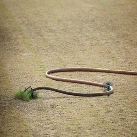 ENNSOO 2 Pack Garden Hose Guide Spike, 10 Inch Rust Free Zink Sturdy Metal Stake,Heavy Duty Dark Green Spin Top, Keeps Garden Hose Out of Flower beds, for Plant Protection Greenhouse, Yard Lawn