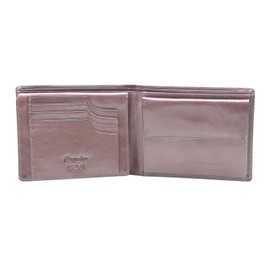 Esquire Toscana RFID Protection Leather Wallet 12.5 cm, coffee, rfid wallet