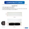 Xfort MailPlate Surround 12" Letterplate White, Premium Draught Proof Postal