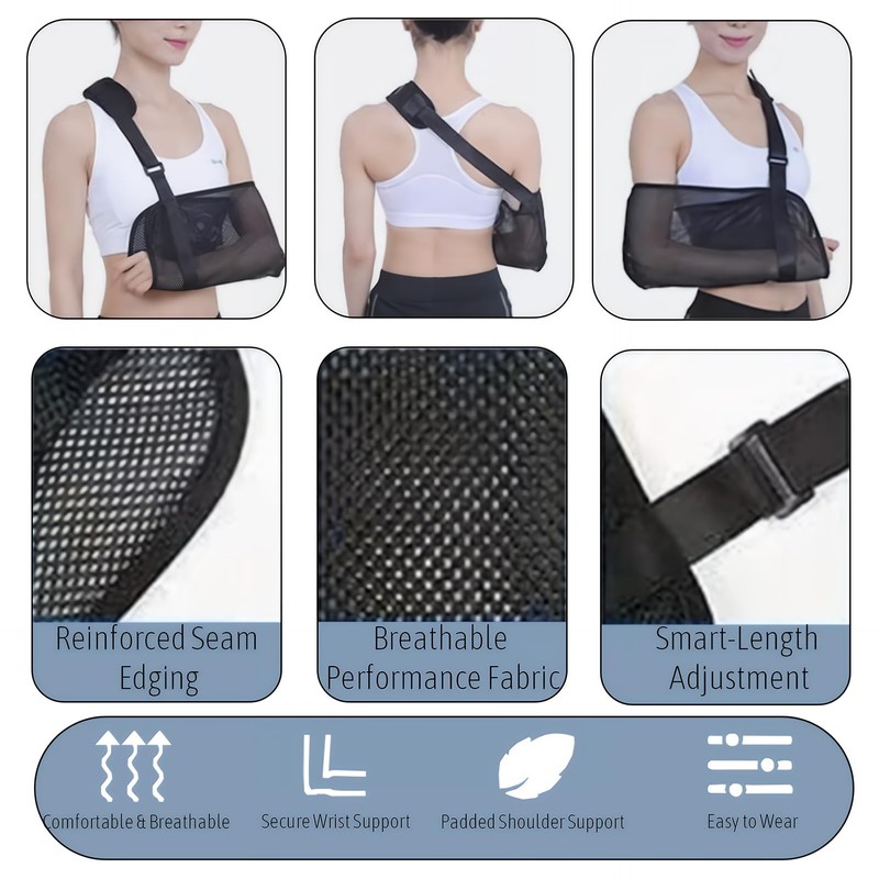 Annlpoy 1pcs Mesh Shoulder Sling for Shoulder Injuries, Rotator Cuff
