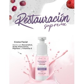 SHE IS SKINCARE  Crema Facial Restauracin Supreme con Pptidos Y Resveratrol 50g