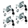 youtu 4 Pack Furniture Lock Cylinder, Zinc Alloy Cam Lock