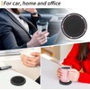 2 Pcs Black Bling Car Cup Holder Insert Coaster Anti-Slip