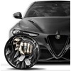 SkinoEu Compatible with Alfa Romeo Front Bonnet Badge Rear Boot
