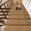 OJIA Boho Stair Treads Non-Slip Stair Runners for Wooden Steps