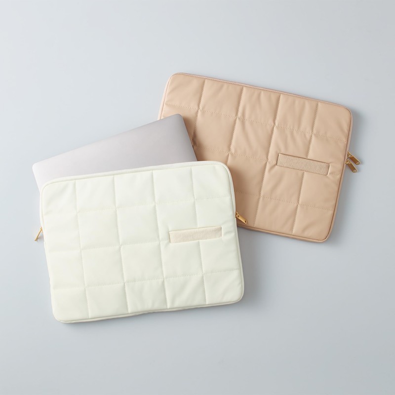 Kokuyo B-P130LY Computer Case, Quilting, 14 Inch, Cream