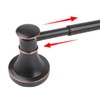 Adjustable Bronze 15 to 26Inch Bath Towel Bar Rack for