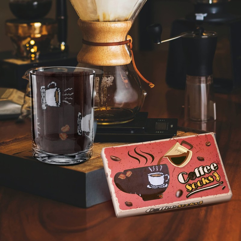 Funny Coffee Socks Box for Men Dad Women - If