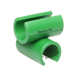 8mm Cross Buckle Fixing Clip Garden Trellis Plant Connector, Flower Rattan Plastic Buckle Clip for Gardening Stakes Supports Tubes 20PCS (8MM)