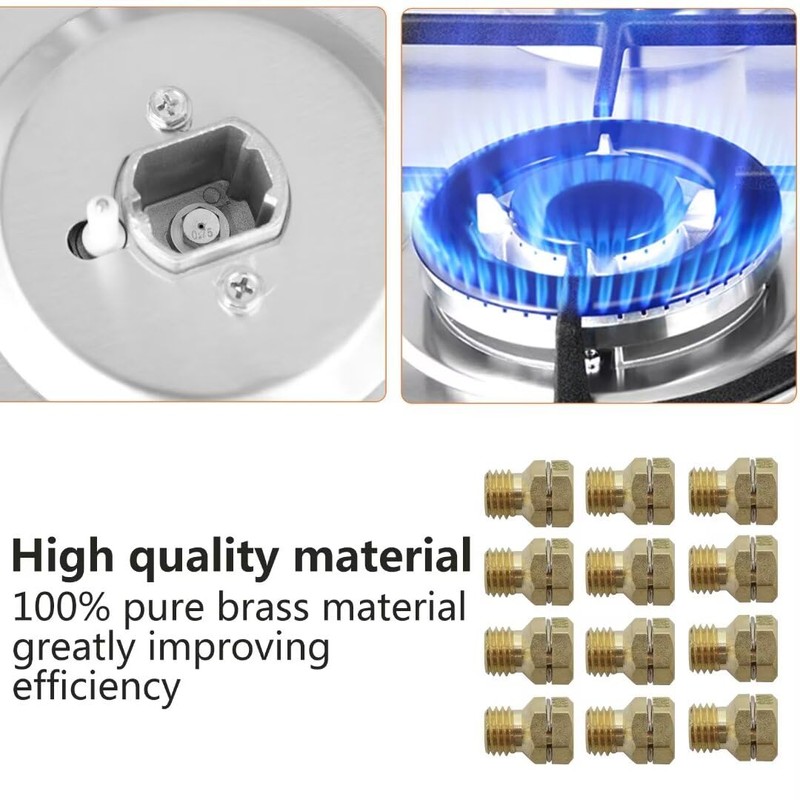 BUTITNOW New 12 PCS Brass GRLP4 LP Gas Conversion Kit