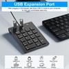 Suejezt 18 Key Wired Numeric Keypad with 3 Port USB
