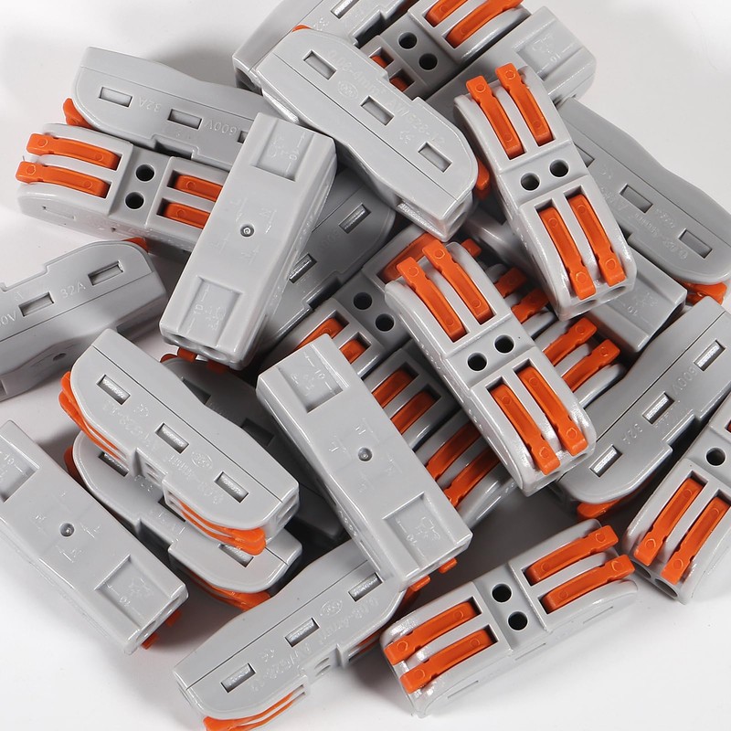 25PCS Lever Wire Connectors, Quick Connect Wire Splice Connectors Compact