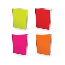 Jumbo, Stretchable Book Cover Warm Colors 4 Pack. Fits Most Hardcover Textbooks Up to 9" x 11". Adhesive-Free, Nylon Fabric Protectors are A Needed School Supply for Students Washable and Reusable.