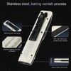 EDC Tactical Flashlight, Flat Flashlights Rechargeable,Dual-Switches LED Small Flashlight with