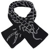 Steady Hands Centipede Scarf Black White Insects Bugs