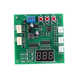 Driver Module, DC 12V 24V 48V 2 Channel PWM 4-Wire Fan Temperature Controller Speed Governor Display Module for PC Fan/Alarm