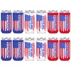 12 Pcs 4th of July 250th Anniversary USA Flag Can