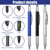 LDBKLGHJ Multifunction Tool Pen, 6 in 1 Multi-tool, Writing Instrument,