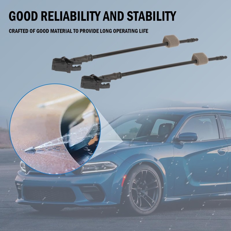 Anlseiod 2PCS Windshield Washer Nozzle Sprayer Compatible for Charger 2017