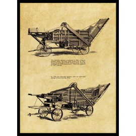 1897-98 J.I. Case Threshing Machine Co. NEW Metal Sign: Ironsides Agitator