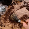 ANCLLO Premium espresso machine cleaning brush with natural boar bristles