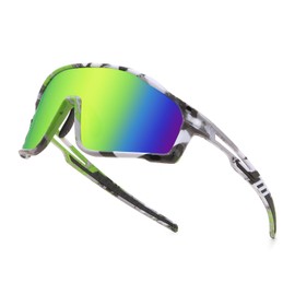 Karsaer Sports Sunglasses for Men and Women Youth Oversized Glasses for Cycling Running Baseball (Non-Photochromic Lens)