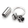 PiercingJak Cremation Jewelry Urn Keychain for Ashes Stainless Steel Pet