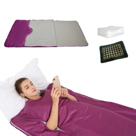 PINJAZE Far Infrared Sauna Blanket Home Sauna Bed Therapy Heated Portable Sauna Blanket for Home Detox 71 * 32inch