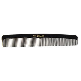 KREST COMBS Cleopatra Series 7 inch Round Back Finger Waver Comb Black (Pack of 12) (Model: 415)