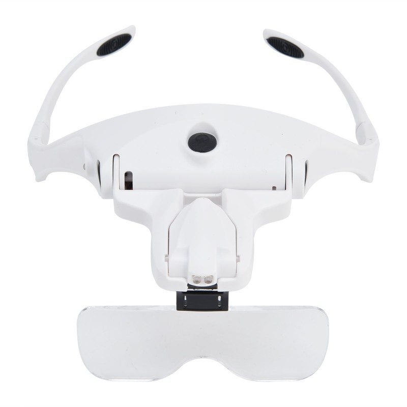 Head Magnifier LED USB Charging Jewelry Magnifying Glass for Painting