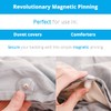 Pinion Pins Clear Magnetic Duvet Clips with Magnetic Key for