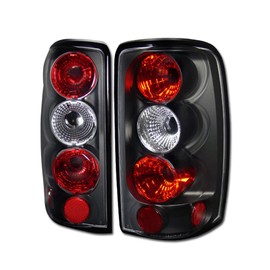 TLAPS 7422441061052 Compatible With 2000-2006 Chevy Tahoe/GMC Yukon/Suburban Black Housing Altezza Tail Lights