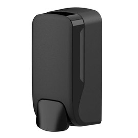 HyPaFol Soap Dispenser 500 ml - Refillable, Matte Black, Wall Mounted, Hygiene Dispenser for Liquid Soap with Level Indicator & Key System