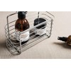 BlissHome Lock 'n Roll Suction Cup Rectangular Basket: No-Drill, Rust-Resistant