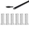 Zerone 12pcs Archery Base Aluminum Inserts,Standard 6.2mm/0.24in Aluminum Carbon Arrow