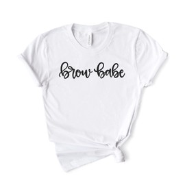Esthetician Shirt - Cosmetologist - Cute Eyebrow Shirt - Brow Babe - Makeup Shirt - Esthetician Gifts - Brows Shirt - Softstyle Unisex Tee