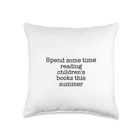 Spend some time reading children's books this summer Throw Pillow