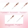 siyuwuro 5Pcs Nail Liner Brushes Fine Drawing Sizes 7/9/12/15/25mm Nail