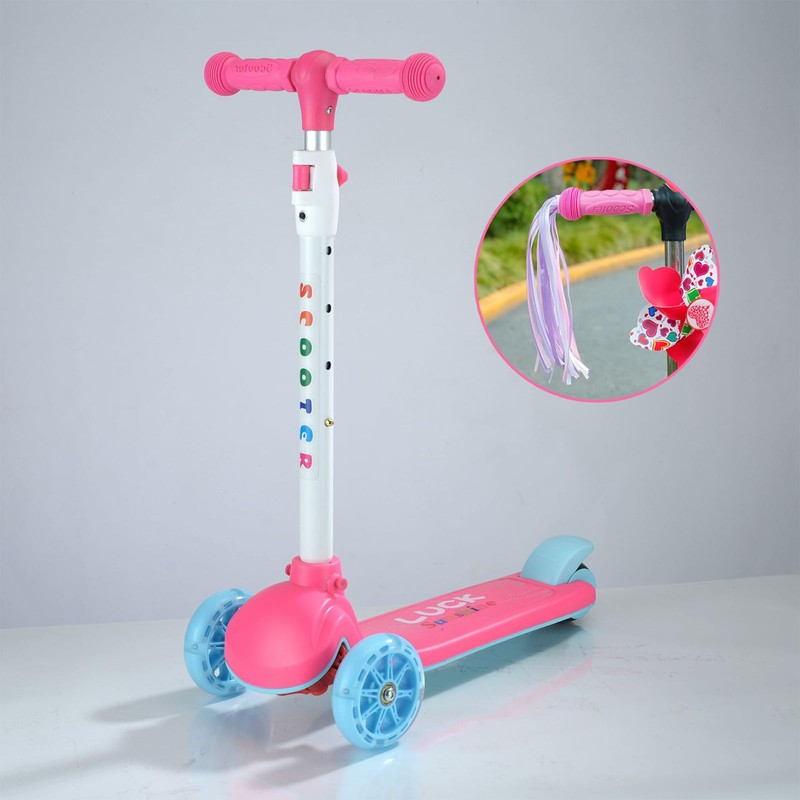 2 Pairs Mini Scooter Handles, Children'S Scooters with ribbon，Scooter Handle