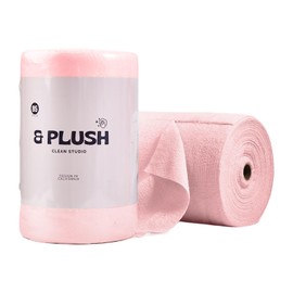 Microfiber Cleaning Cloth Roll - 85 Pack, Tear Away Microfiber Towels, 12" x 12", Reusable, Washable, Streak Free, Ultra Absorbent Dish Rags for Car, Home, Garage or Shop (Pink)