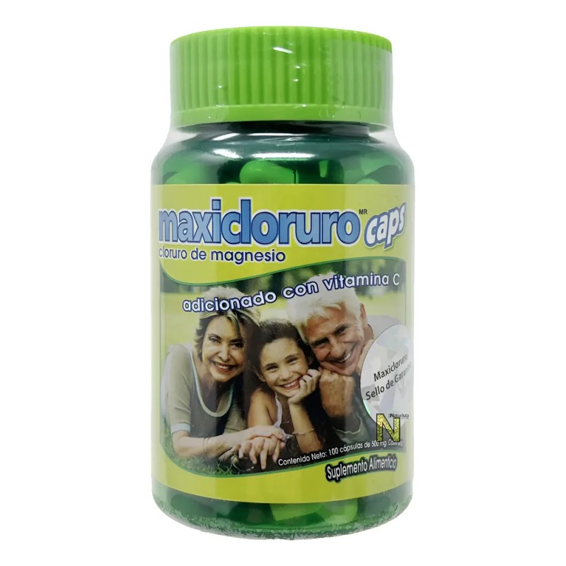Cloruro De Magnesio Con Vitamina C (100 Caps) Maxicloruro