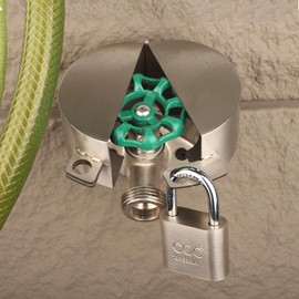 Faucet Valve Lock-Metal Stainless Steel(with Padlock) Tap Lock-Outdoor Faucet Lock-Faucet Lock-Lock Water Faucet Outdoor-Faucet Locks OutdoorL - Prevent Water Stealing-Water Spigot Lock Child Proof